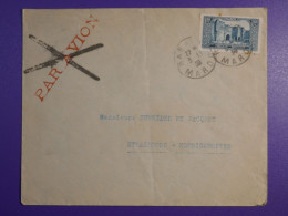 DM 10    MAROC BELLE  CARTE  LETTRE 1934  RABAT A STRASBOURG  FRANCE     +AFF. INTERESSANT +++ - Storia Postale