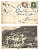 Segnatasse C10 Torino 30ago1913 Su Cartolina Suisse  Kandersteg & Doldenhorn - Kandersteg