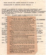 TRACT VIET MINH PROPAGANDA   ARMEE FRANCAISE INDOCHINE INDOCHINA  CEFEO PROPAGANDE - Francese