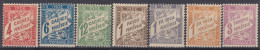 TIMBRE INDE SERIE TAXE COMPLETE N° 12/18 NEUFS * GOMME TRACE DE CHARNIERE - Nuevos