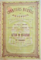 S.A. Chantiers Navals Anversois - Action De Dividende (1905) - Navegación