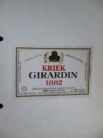 Lot De 2 étiquettes De Bières Belges - Brasserie Girardin - Birra