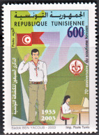 2003-Tunisie / Y&T 1479 - 70ème Anniversaire Du Scoutisme Tunisien 1V/ MNH***** - Tunesien (1956-...)