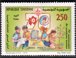 2003-Tunisie / Y&T 1478 - 70ème Anniversaire Du Scoutisme Tunisien 1V/ MNH***** - Unused Stamps