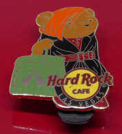 Hard Rock Cafe Enamel Pin Badge Las Vegas USA Handbag Bear 2009 - Muziek