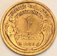 France - Franc 1936, KM# 885 (#4075) - 1 Franc