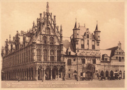 BELGIQUE - Malines - Hôtel De Ville Et Anciennes Halles Aux Draps - Carte Postale Ancienne - Malines