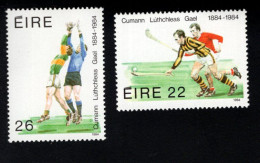 2000291504 1984  SCOTT 598 599 (XX) POSTFRIS  MINT NEVER HINGED -  GAELIC ATHLETIC ASSOC. CENTENARY - SPORT - Neufs