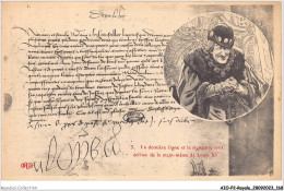 AIOP2-ROYALE-0196 - Lettre - La Dernière Ligne Et La Signature Sont écrites De La Main-même De Louis XI - Familles Royales