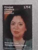 ANDORRA ESPAÑOLA / SPANISH ANDORRA 2024 - EDIFIL 555 - MUJERES ANDORRANAS SUSAGNA ARASANZ SERRA - NUEVO MNH - Nuevos