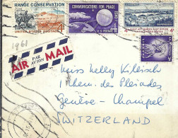 ETATS UNIS Ca.1961: LSC De Pittsburgh Pour Genève (Suisse) - Briefe U. Dokumente
