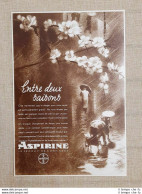 Pubblicità D'epoca Del 1936 Aspirina Bayer - Altri & Non Classificati