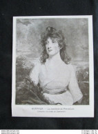 Hoppner - La Contessa Di Feversham + Romney - Lady Hamilton Stampa Del 1909 - Altri & Non Classificati