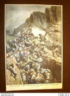 Retrocopertina Domenica Del Corriere Del 1915 Passo Di Valle Inferno Alpini WW1 - Altri & Non Classificati