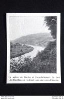 La Valle Del Doubs E La Posizione Del Forte Di Montfaucon Stampa Del 1906 - Altri & Non Classificati
