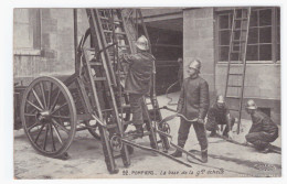 POMPIERS - La Base De La Gde échelle  (carte Animée) - Bombero