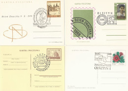 Poland Postmark (1193) Set.4: Olsztyn Map Telephone Horse Hand - Stamped Stationery