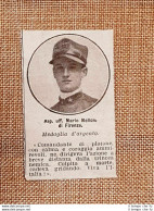 Decorato Al Valore 1916 Asp. Uff. Mario Melloni Di Firenze Medaglia Argento WW1 - Altri & Non Classificati