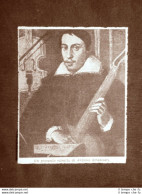 Presunto Ritratto Di Antonio Stradivari Stampa Del 1946 - Altri & Non Classificati