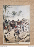 Retrocopertina La Domenica Del Corriere Del 1914 Comunicazioni Militari Libia - Altri & Non Classificati