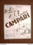 Pubblicità D'epoca Del 1940 Cordial Campari Una Volta E Oggi La Moda - Andere & Zonder Classificatie