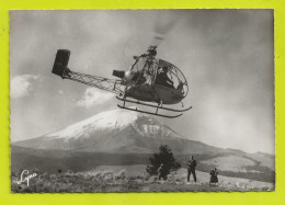 HELICOPTERE S.O 1221 DJNN Construit Par Sud Aviation Devant Le POPOCATEPETL Au MEXIQUE VOIR DOS En 1964 - Helicópteros