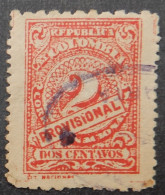 Colombia 1920 (4c) Figure Stamp Inscription "provisional" - Kolumbien