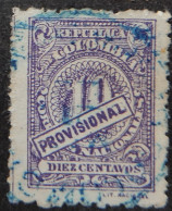 Colombia 1920 (4e) Figure Stamp Inscription "provisional" - Colombia