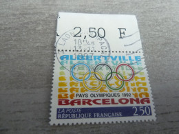 La France Et L'Espagne - Anneaux Olympiques - 2f.50 - Yt 2760 - Multicolore - Oblitéré - Année 1992 - - Summer 1992: Barcelona