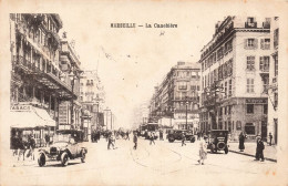 FRANCE - Marseille - Vue Sur La Canebière - Vue Sur La Route - Vue Générale - Voiture - Animé - Carte Postale Ancienne - Canebière, Centro Città