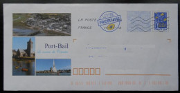 155 PAP Arbre Lettres Port Bail 50 Manche Le Sourire Du Cotentin - PAP: Aufdrucke/Blaues Logo