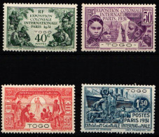 Togo 103-106 Postfrisch Kolonialausstellung Paris 1931 #NF032 - Togo (1960-...)