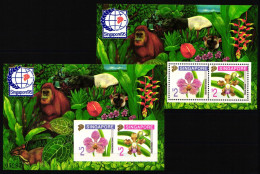 Singapur Block 33 A + B Postfrisch Briefmarkenausstellung 1995 #NF058 - Singapur (1959-...)