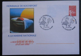 164/ Enveloppe Prêt à Poster PAP  Luquet Rochefort 17 Charente Maritime Hommage à La Marine Nationale 2002 Rochefort En - PAP: Aufdrucke/Luquet