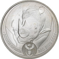 Afrique Du Sud, 5 Rand, Rhinocéros, 2020, South Africa Mint, 1 Oz, Argent, SUP - Afrique Du Sud