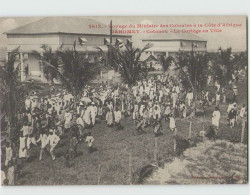 Voyage Du Ministre Des Colonies. DAHOMEY . Cotonou Le Cortège En Ville (Fortier 2612) - Dahome