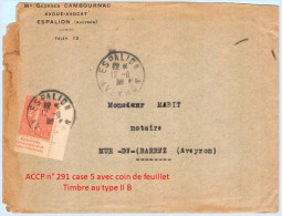 FRANCE - Lettre Avec Pub Documentation Unique De Carnet : Demandez ... - N° 199 50c Semeuse Lignée Rouge Type IIB - Storia Postale