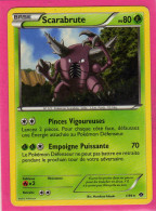 Carte Pokemon Francaise 2012 Noir Et Blanc Destinées Future 1/99 Scarabrute 80pv Bon Etat - Noir & Blanc