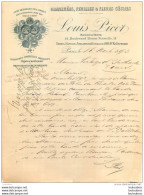 DOCUMENT COMMERCIAL  DE 1893 LOUIS PICOT  GRAMINEES FLEURS SECHES BD BONNE NOUVELLE PARIS - 1800 – 1899