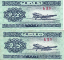 LOT DE 2 BILLETS AVEC AVION - Sonstige – Asien