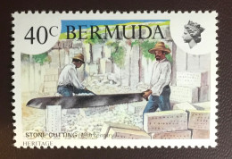 Bermuda 1981 40c Heritage Week Watermark Crown To Right SG433w MNH - Bermuda
