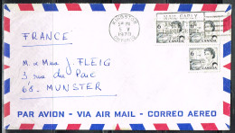 HC L 65 -  CANADA N° 382 Sur Lettre Par Avion Pour La France 1970 - Storia Postale