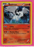 Carte Pokemon Francaise 2012 Noir Et Blanc Destinées Future 21/99 Reshiram 130pv Holo Bon Etat - Noir & Blanc