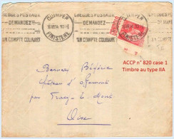 FRANCE - Lettre Avec Pub De Carnet : Gondolo - N° 283 50c Paix Rouge Type IIA - Storia Postale