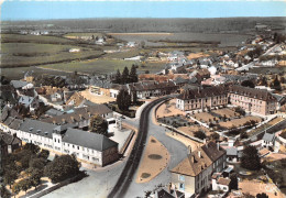 21-SAULIEU- ROUTE DE PARIS SQUARE POMPON COLLEGE ET HÔPITAL VUE AERIENNE - Saulieu