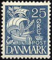 DÄNEMARK 204 *, 1933, 25 Ø Blau, Falzreste, Pracht - Gebraucht