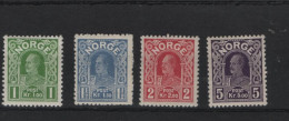 Norwegen Michel Cat.No. Mnh/** 89/92 - Unused Stamps