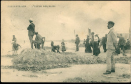 HEIST-HEYST-PLAGE-L'HEURE DES BAINS- Timbre Taxe Poste Française - Heist