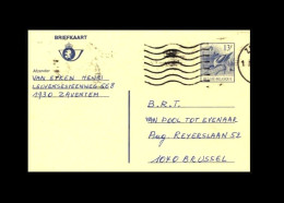 Belgien / Belgique: Ganzsache / Postal Stationery 'Säbelschnäbler – Pied Avocet – Kluut [Buzin], 1986', Mi. P482 Oo - Postkarten 1951-..