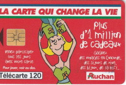 F1015A-AUCHAN ROUGE-tirage 4 M-120u-SO3-09/99 - 1999